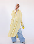 Naia Linen Chemise — Light Yellow