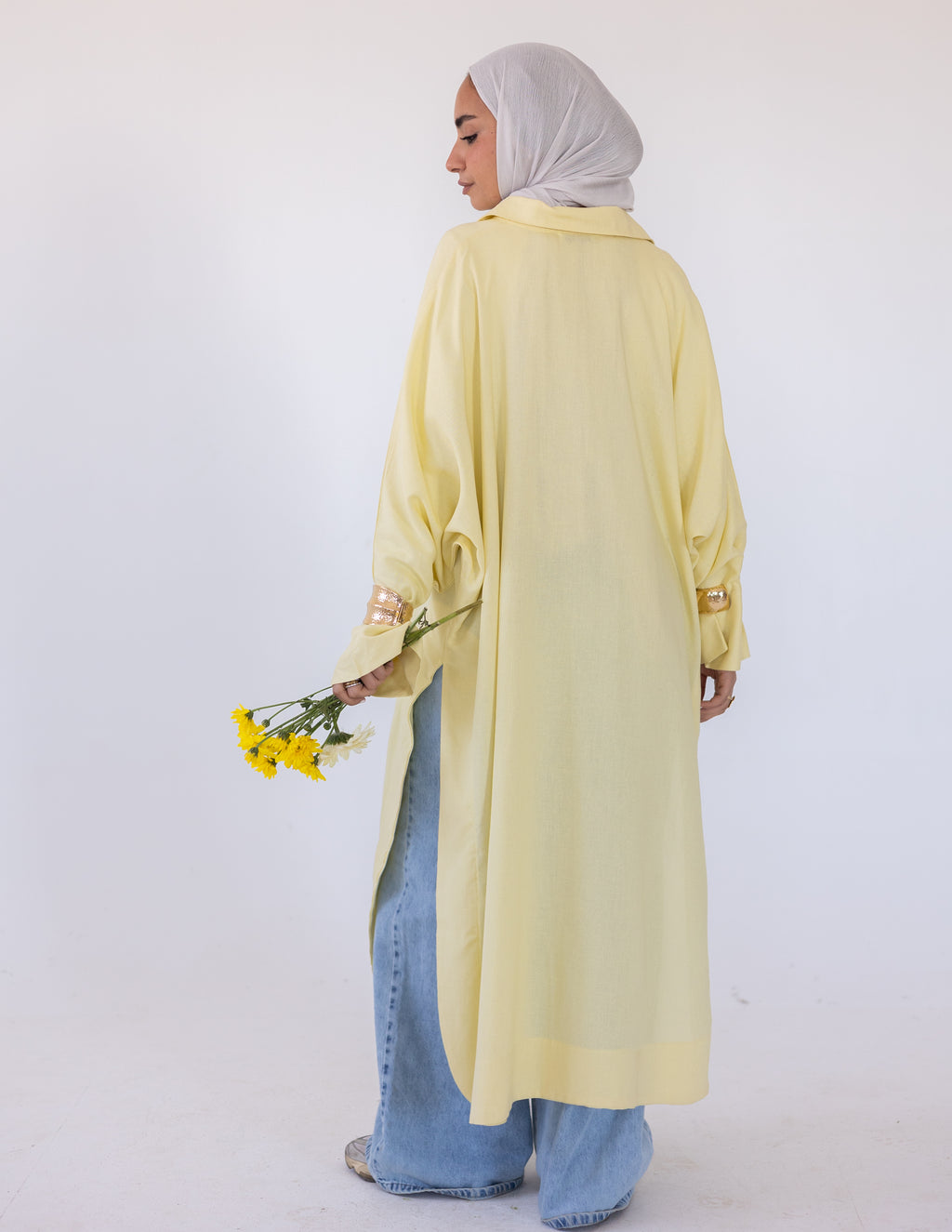 Naia Linen Chemise — Light Yellow