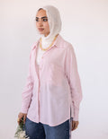 Side-Tie Shirt — Baby Pink