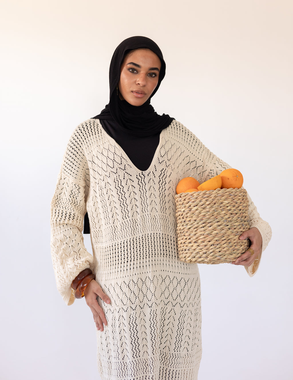 Pearl Maxi Dress — Beige