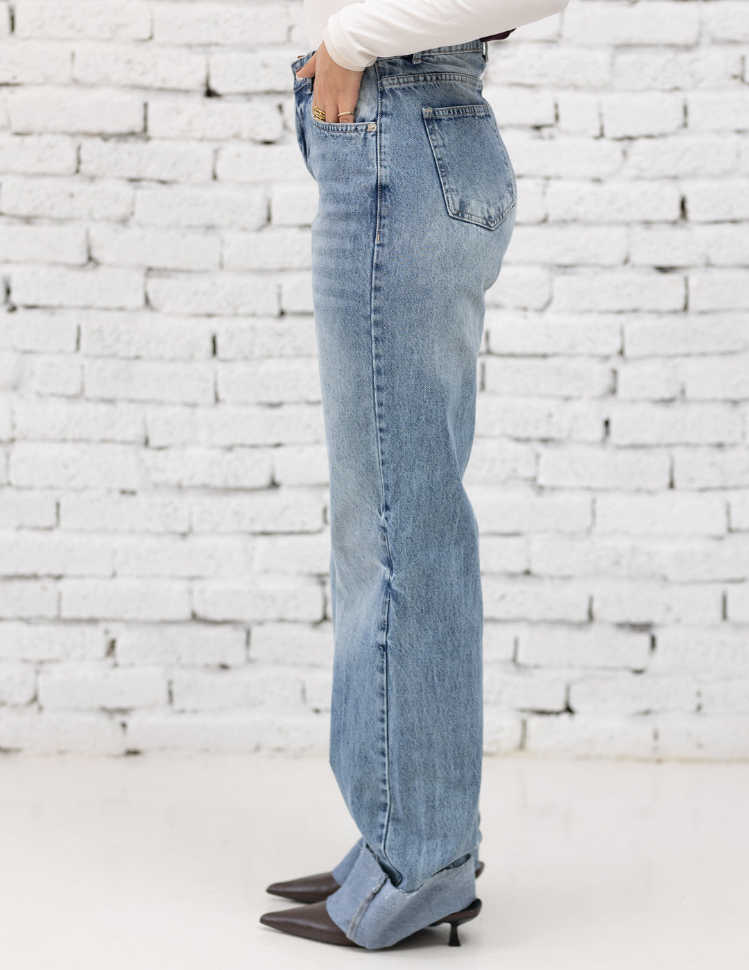 Wide Leg Denim — Blue