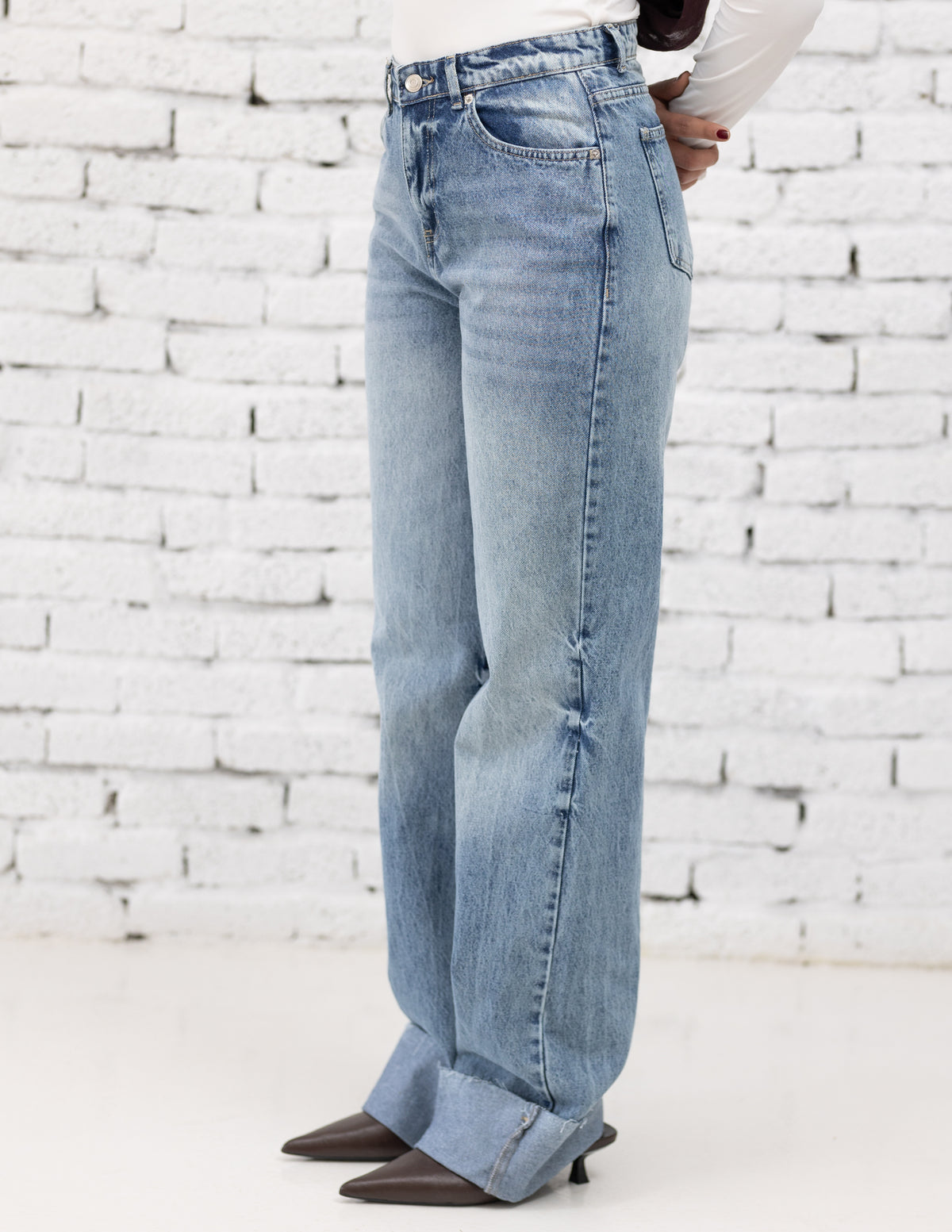Wide leg denim — blue