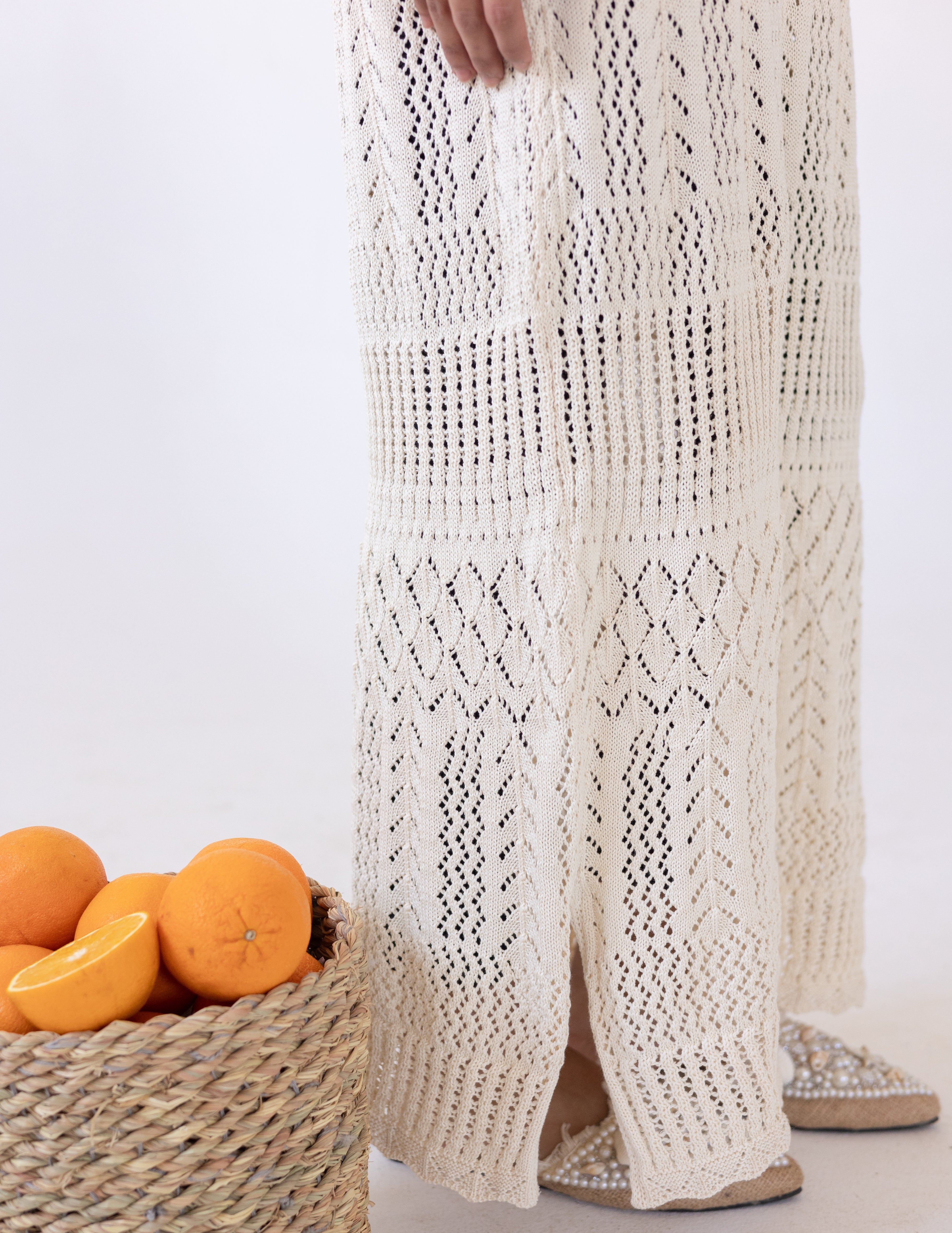 Pearl Maxi Dress — Beige
