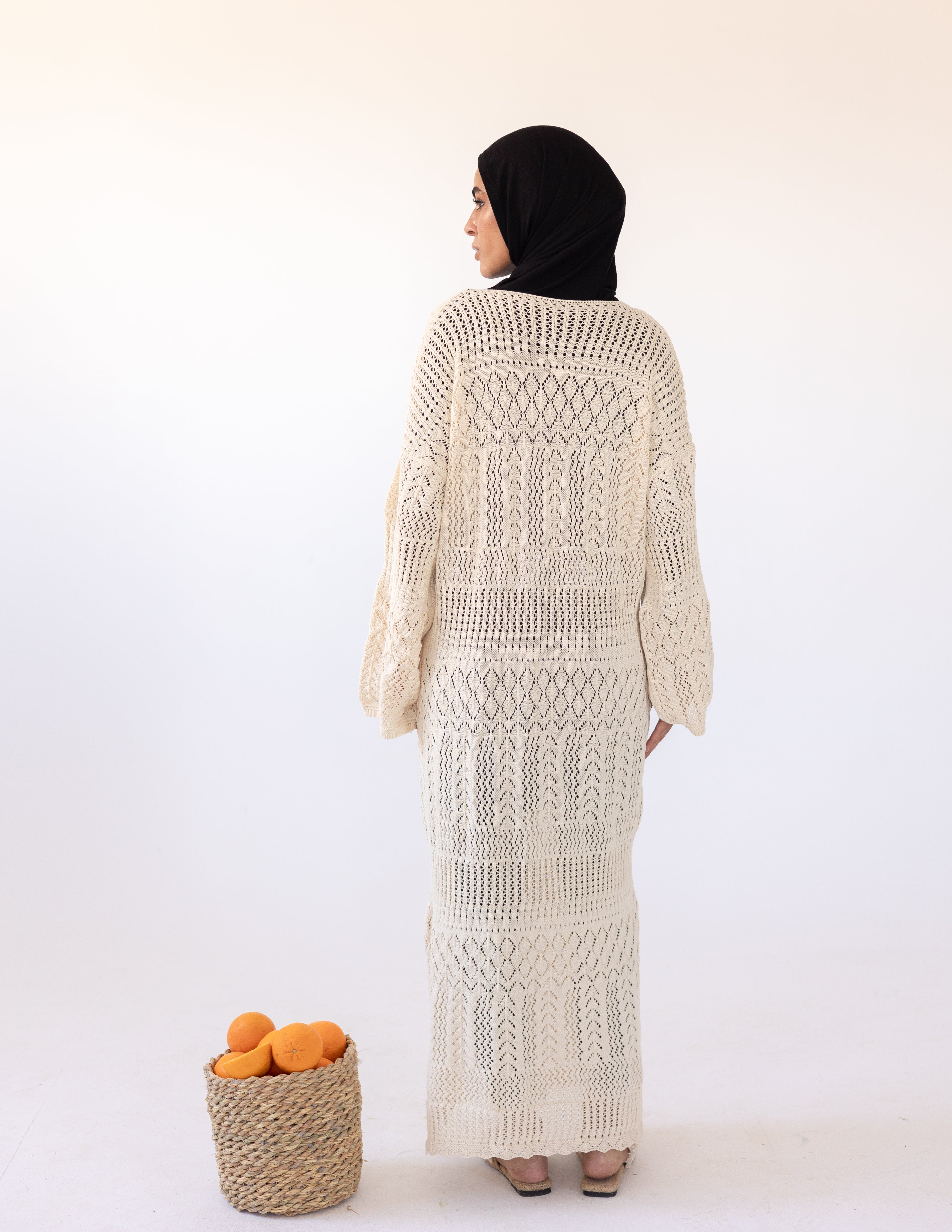 Pearl Maxi Dress — Beige