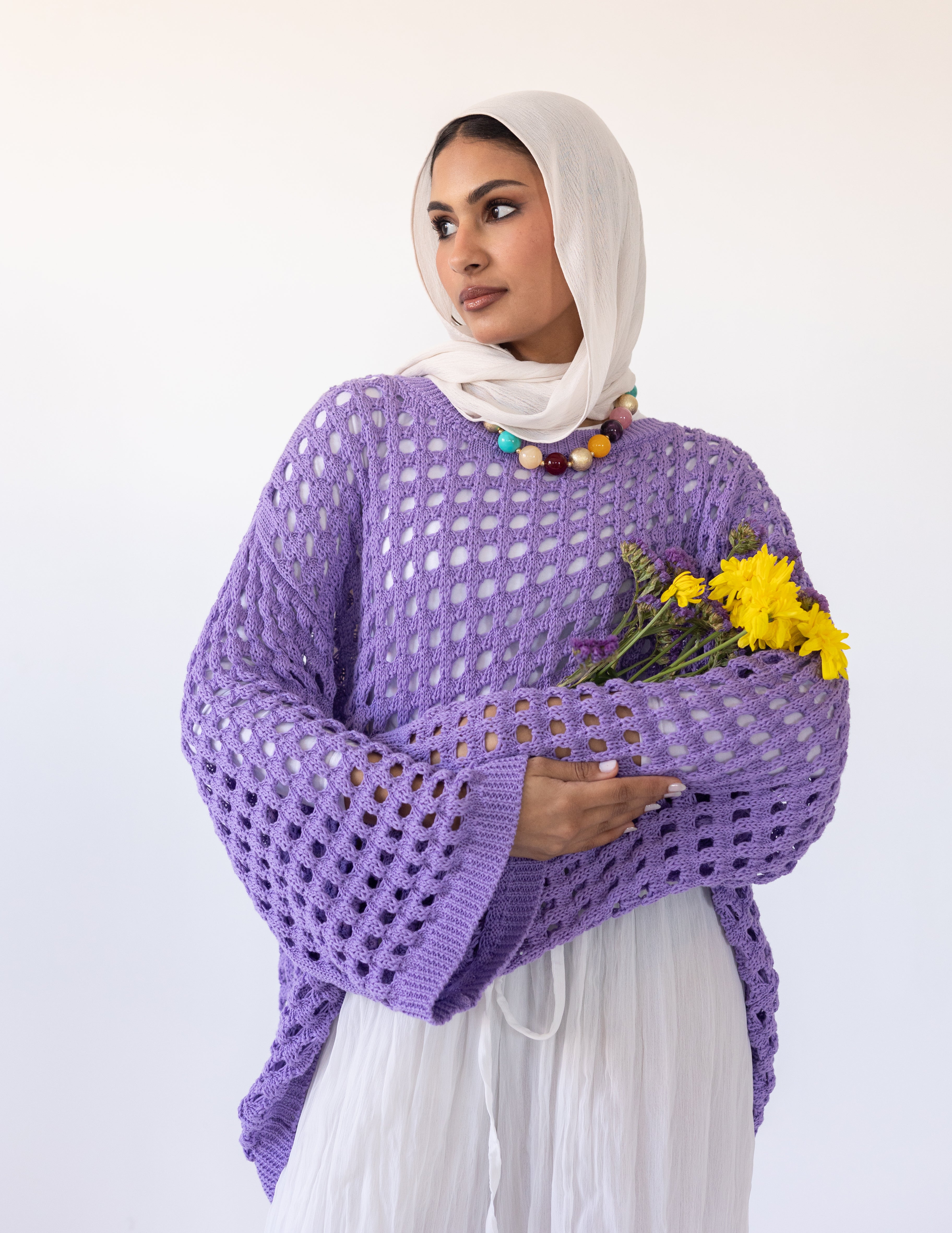 Sunkissed Crochet Shirt_Purple