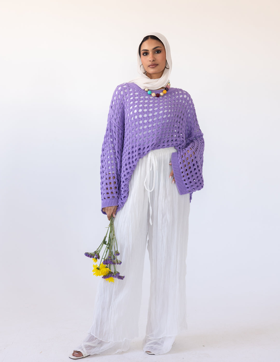 Sunkissed Crochet Shirt_Purple