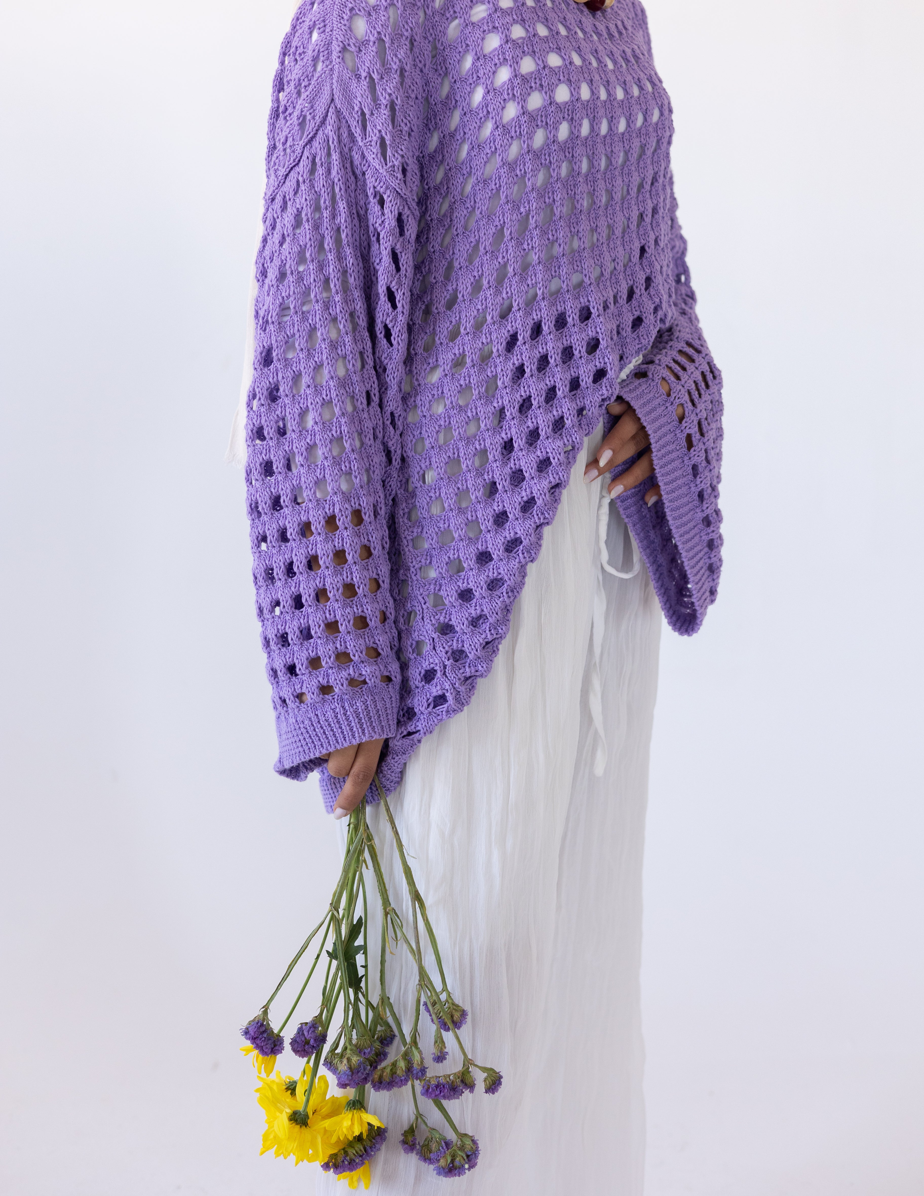 Sunkissed Crochet Shirt_Purple