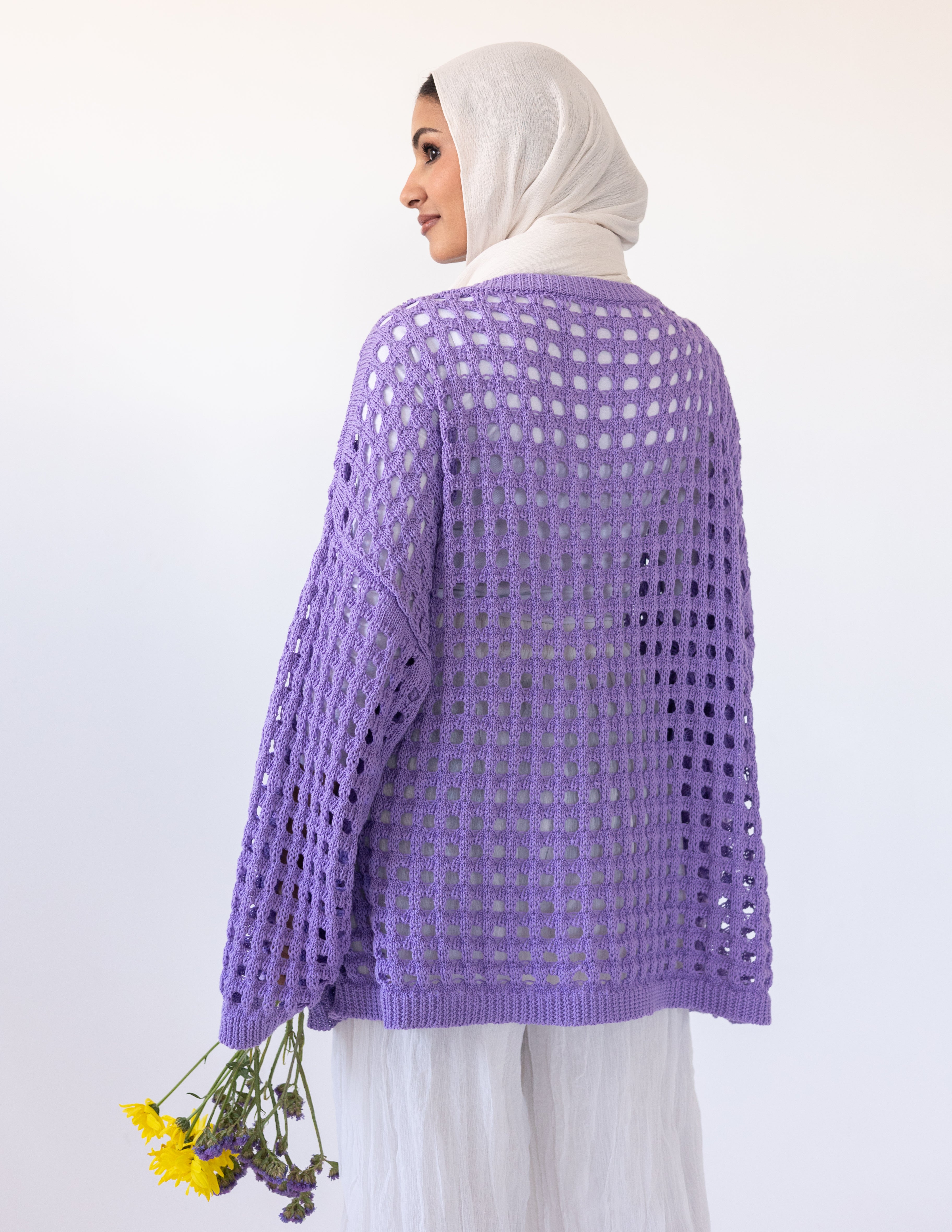 Sunkissed Crochet Shirt_Purple