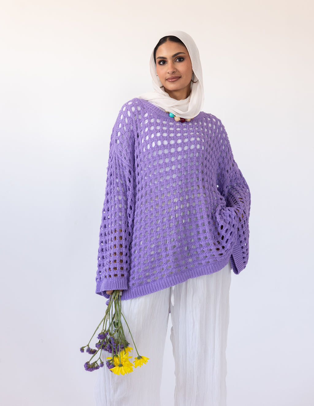 Sunkissed Crochet Shirt_Purple