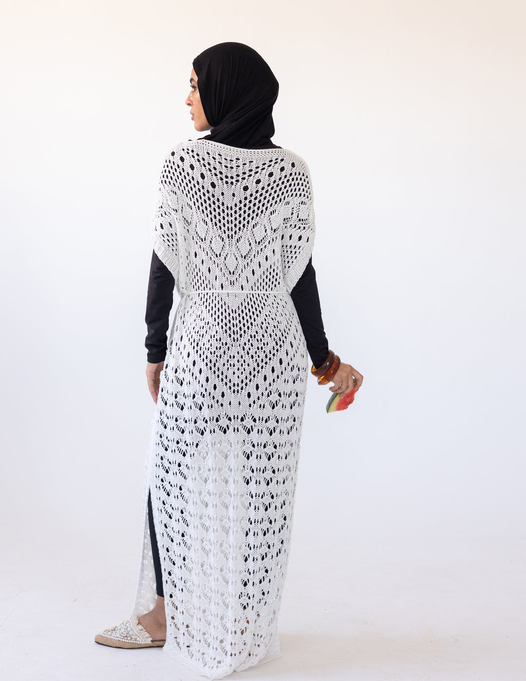Seashell Maxi Dress — White