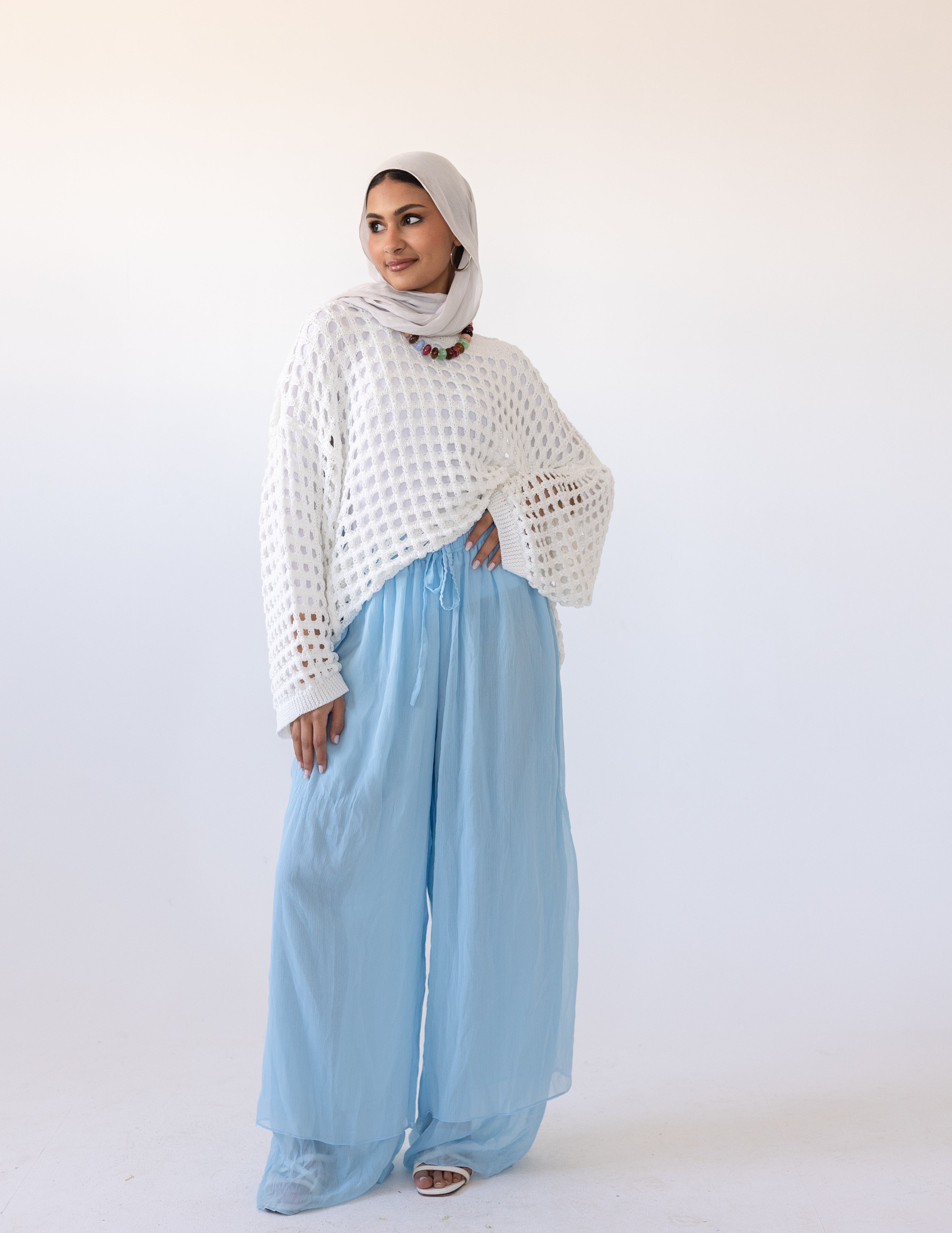 Sunkissed Crochet Shirt_ White