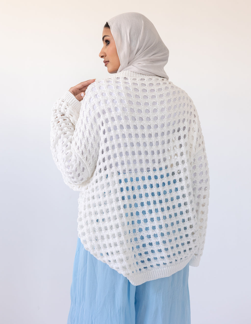 Sunkissed Crochet Shirt_ White