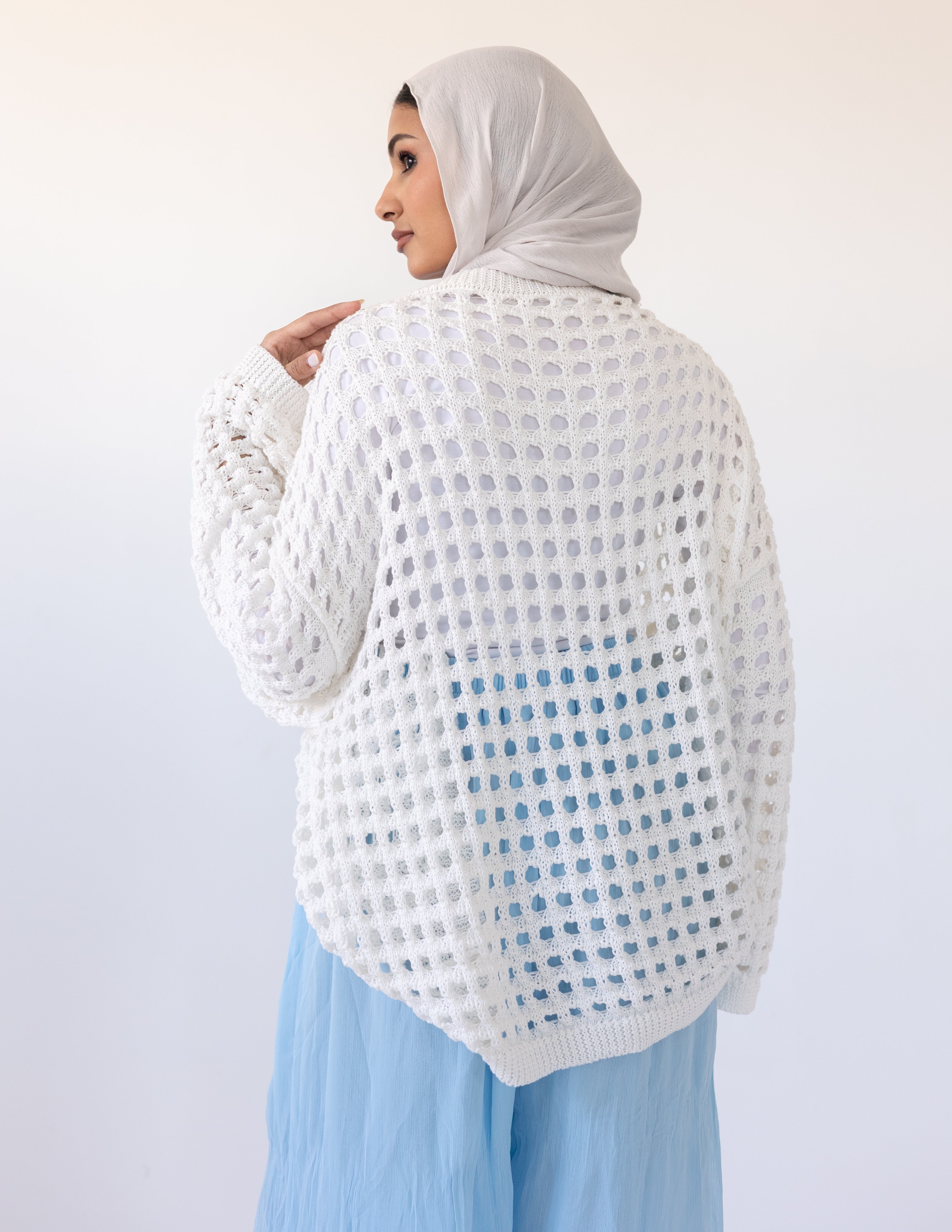 Sunkissed Crochet Shirt_ White