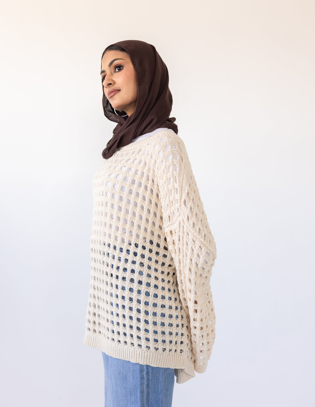 Sunkissed Crochet Shirt_ Beige