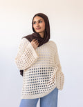 Sunkissed Crochet Shirt_ Beige