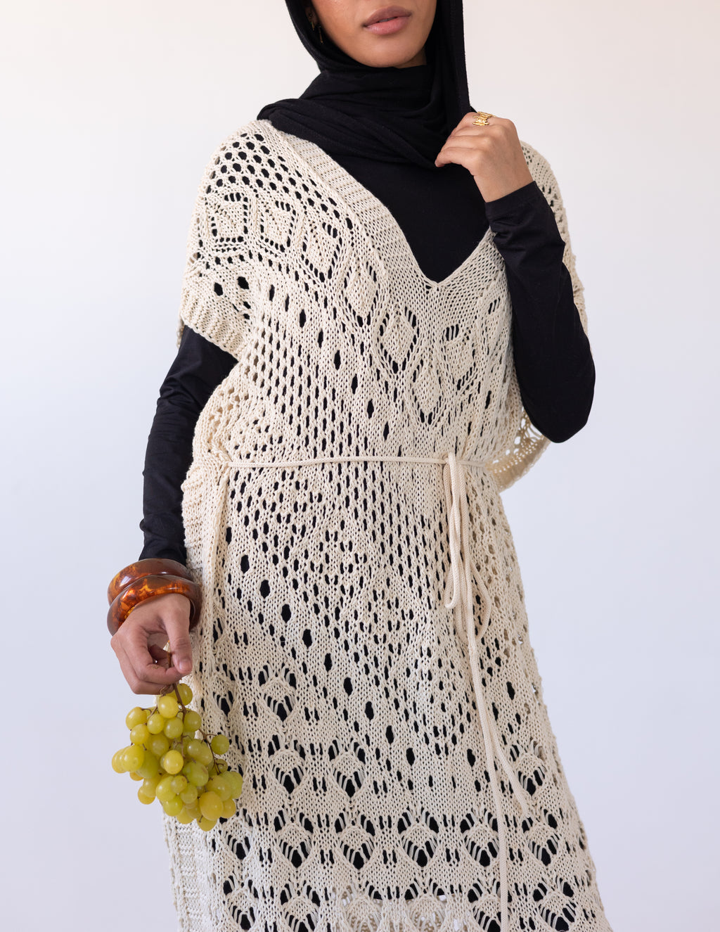Seashell Maxi Dress — Beige