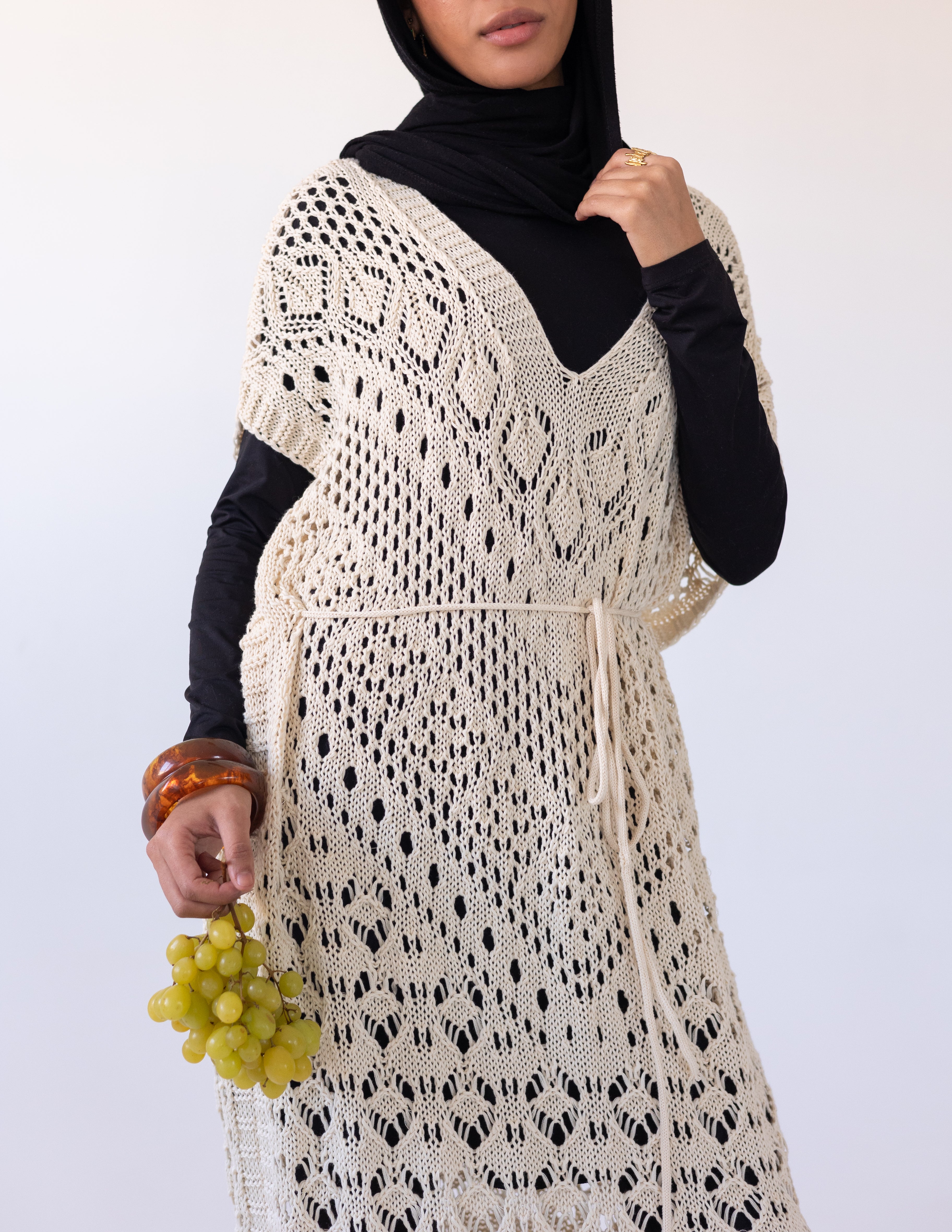 Seashell Maxi Dress — Beige