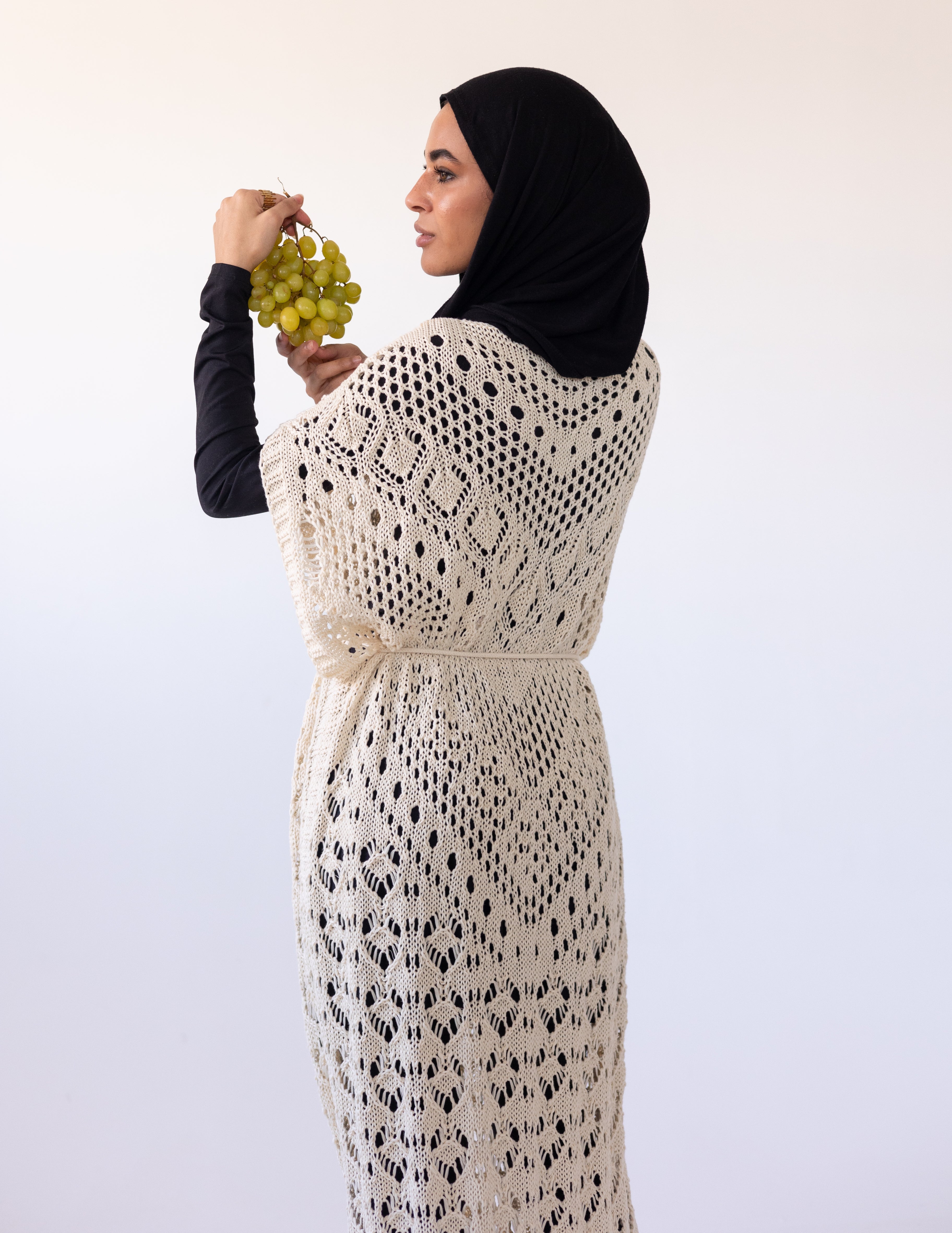Seashell Maxi Dress — Beige