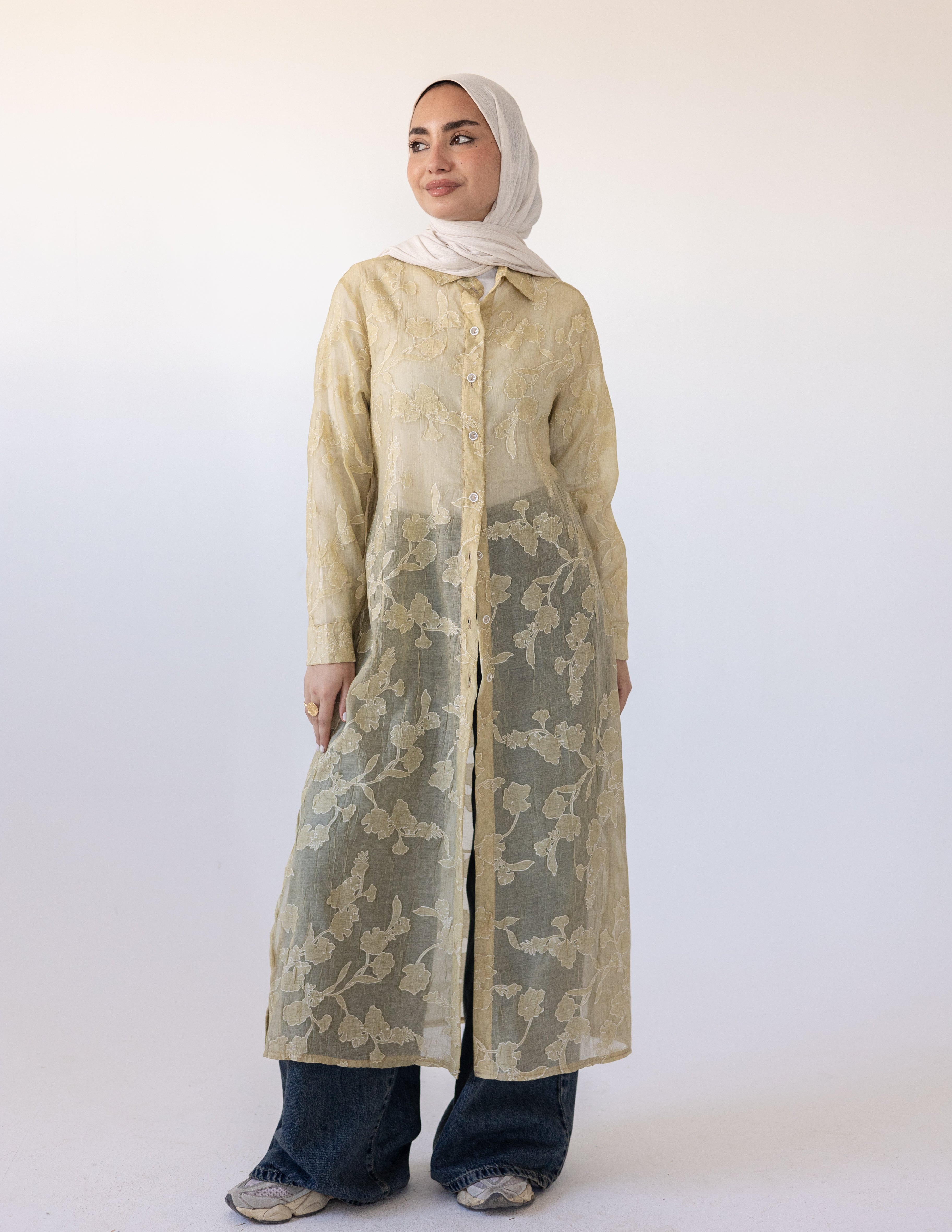 Fleur Dentelle Chemise — Butter Yellow