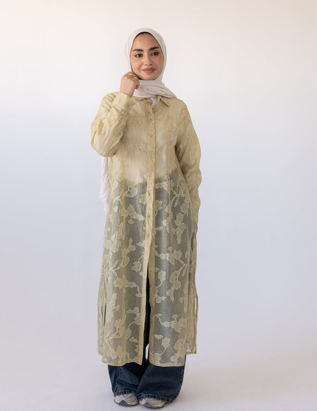 Fleur Dentelle Chemise — Butter Yellow