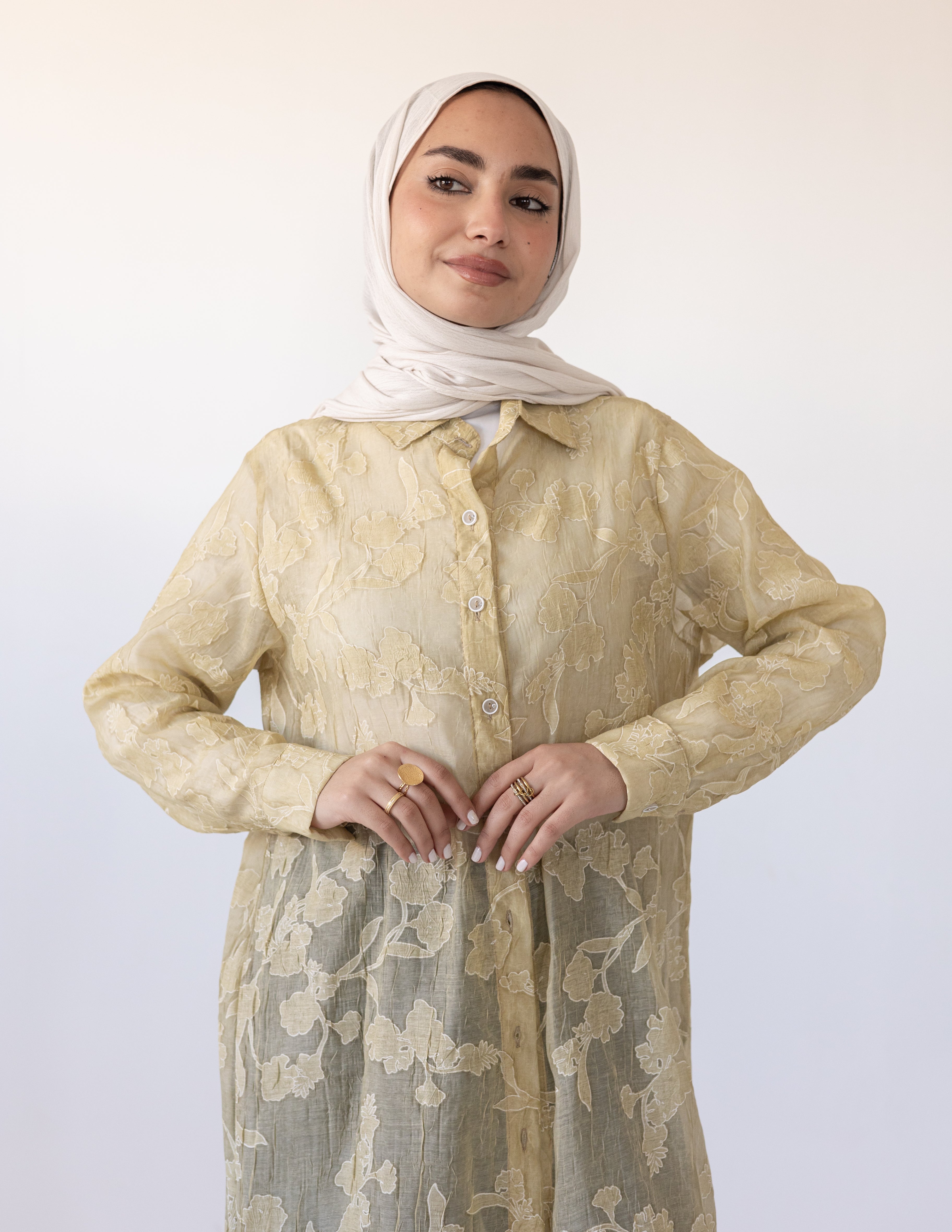 Fleur Dentelle Chemise — Butter Yellow