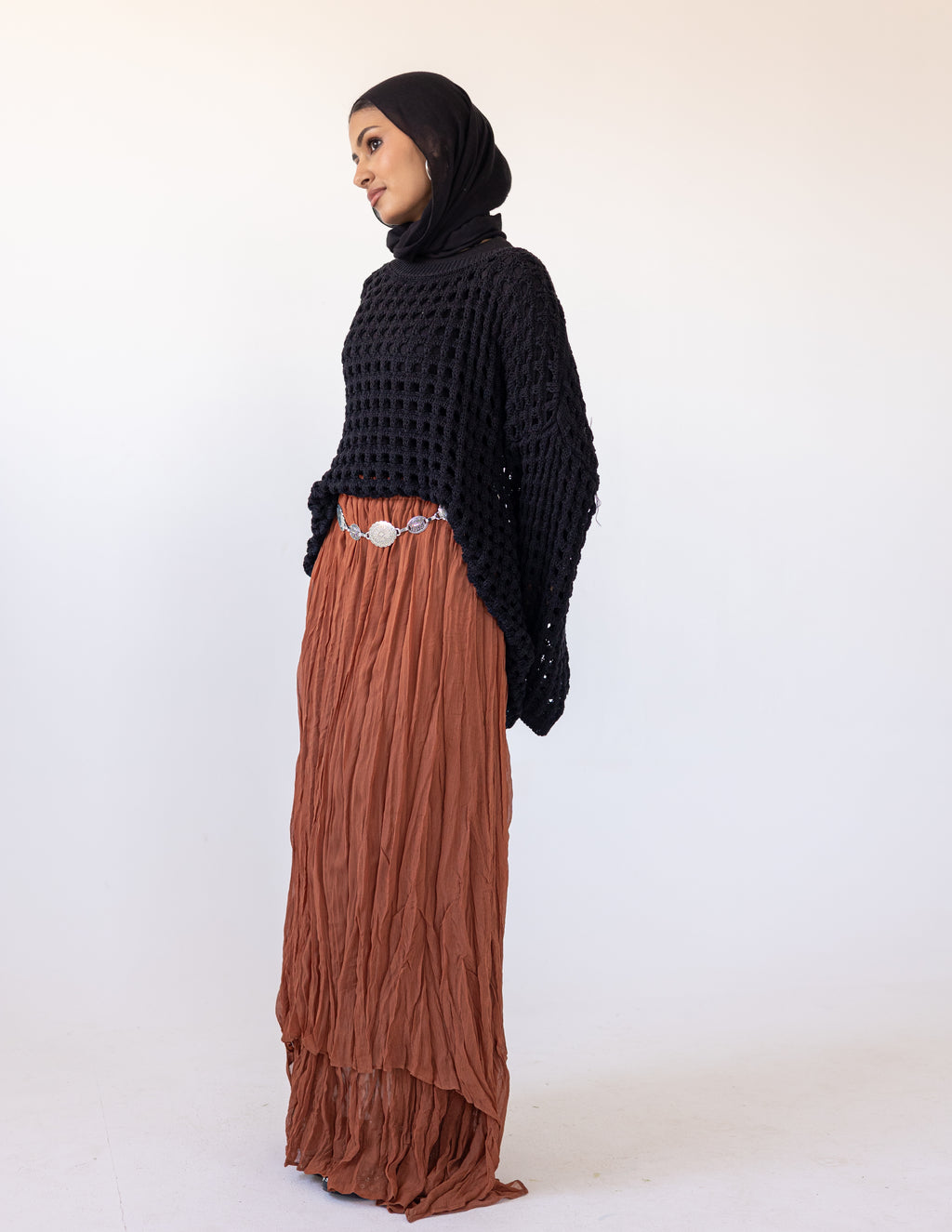 Sunkissed Crochet Shirt_Black