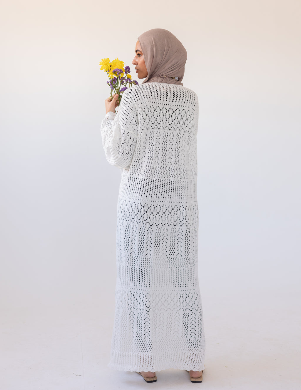 Pearl Maxi Dress — White