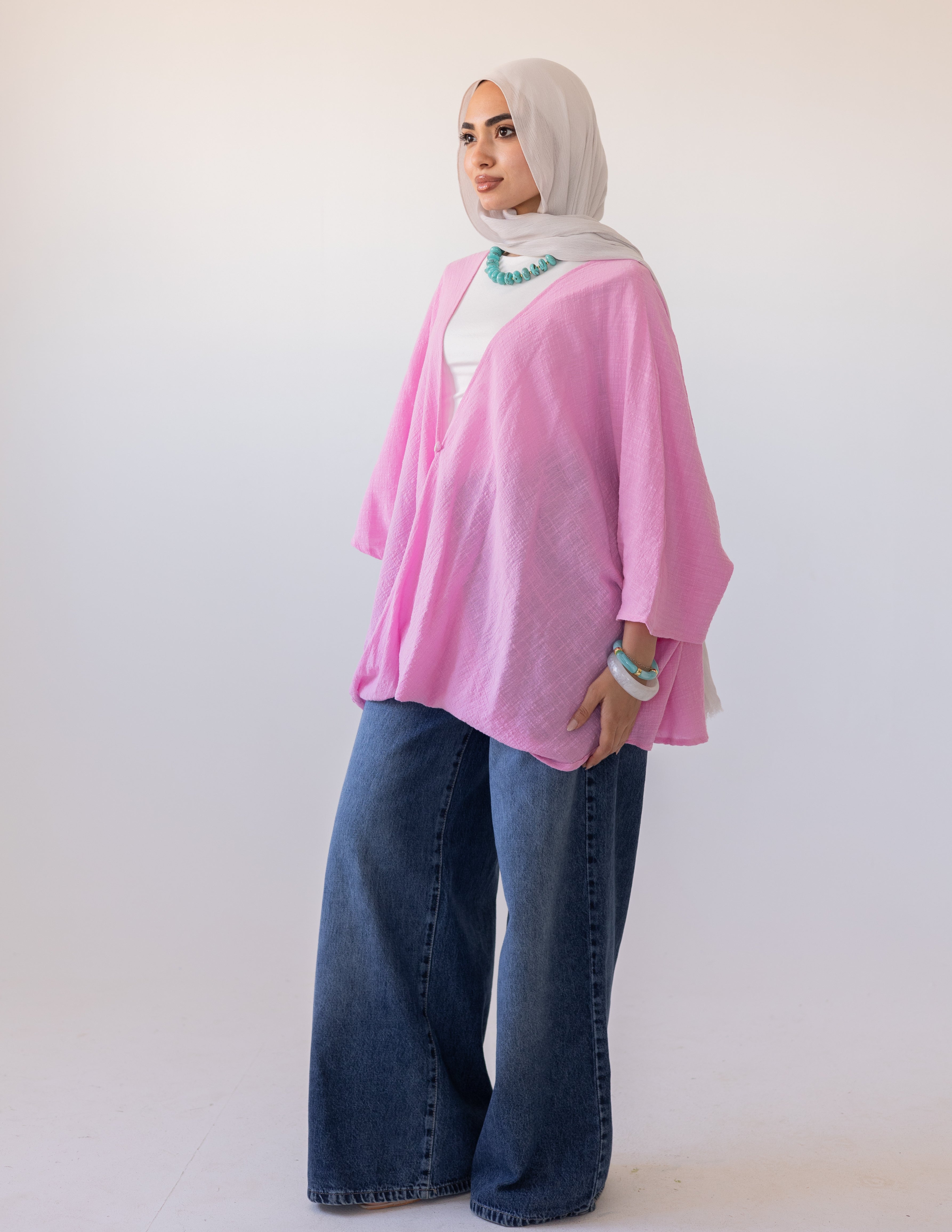 Qurwazih Top In Pink