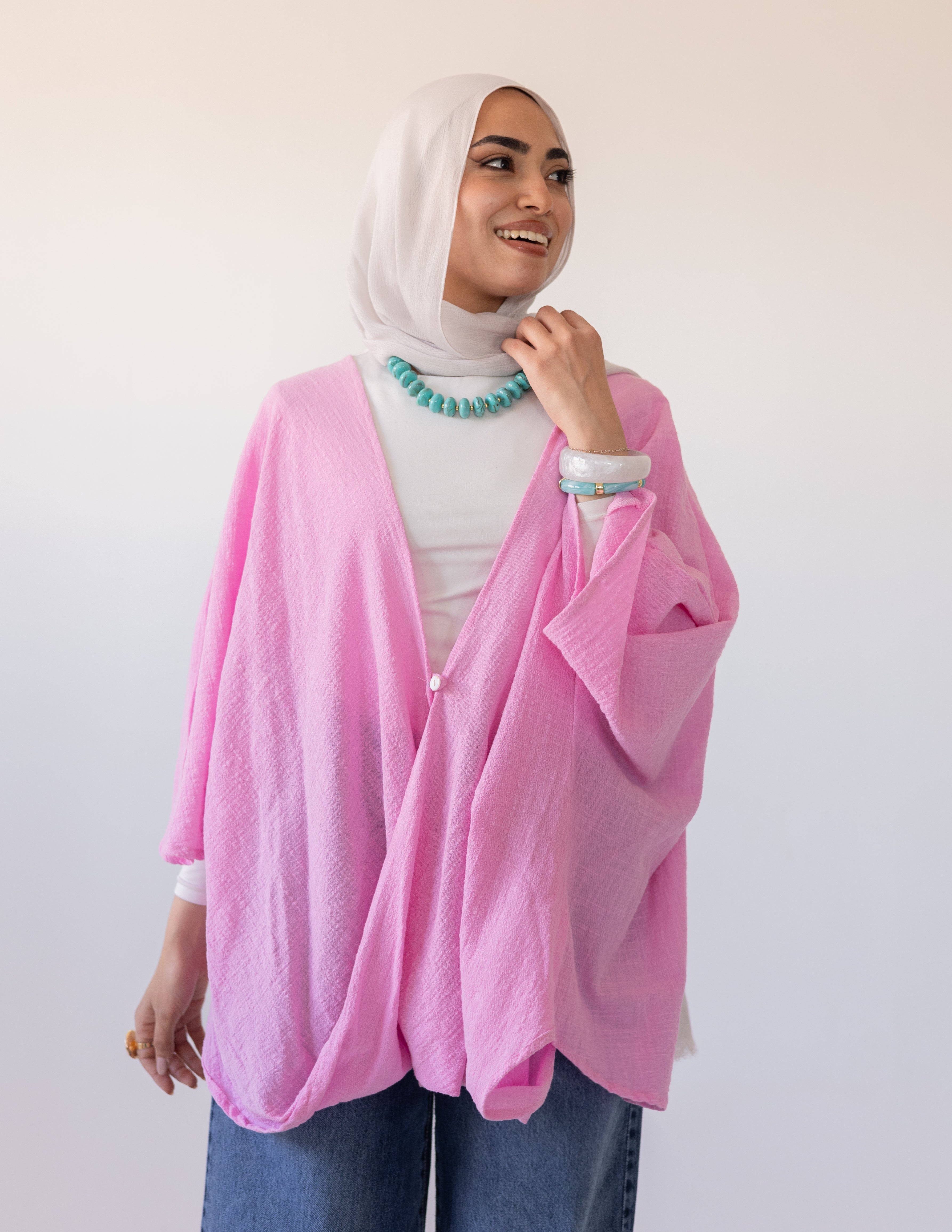 Qurwazih Top In Pink