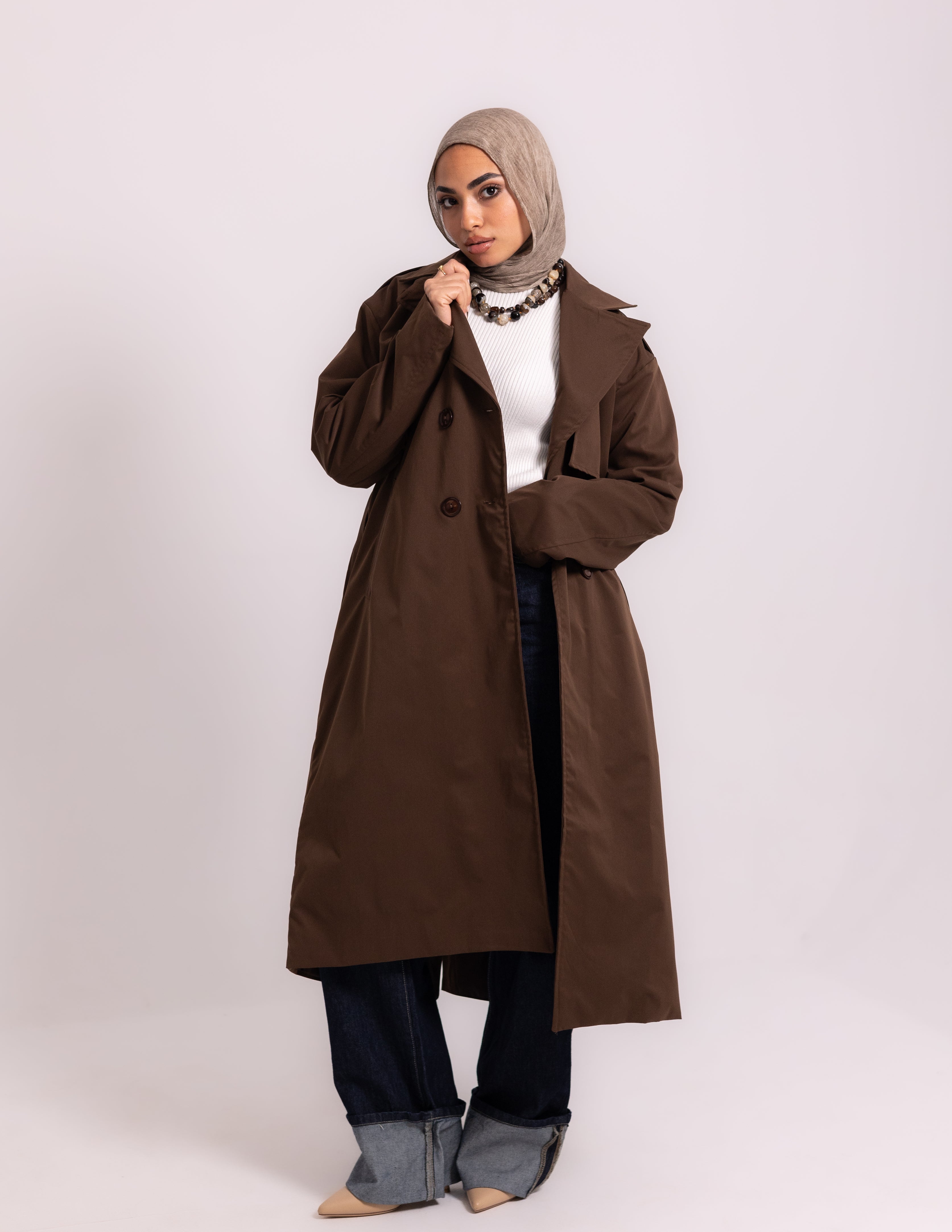 Trench Coat — Brown