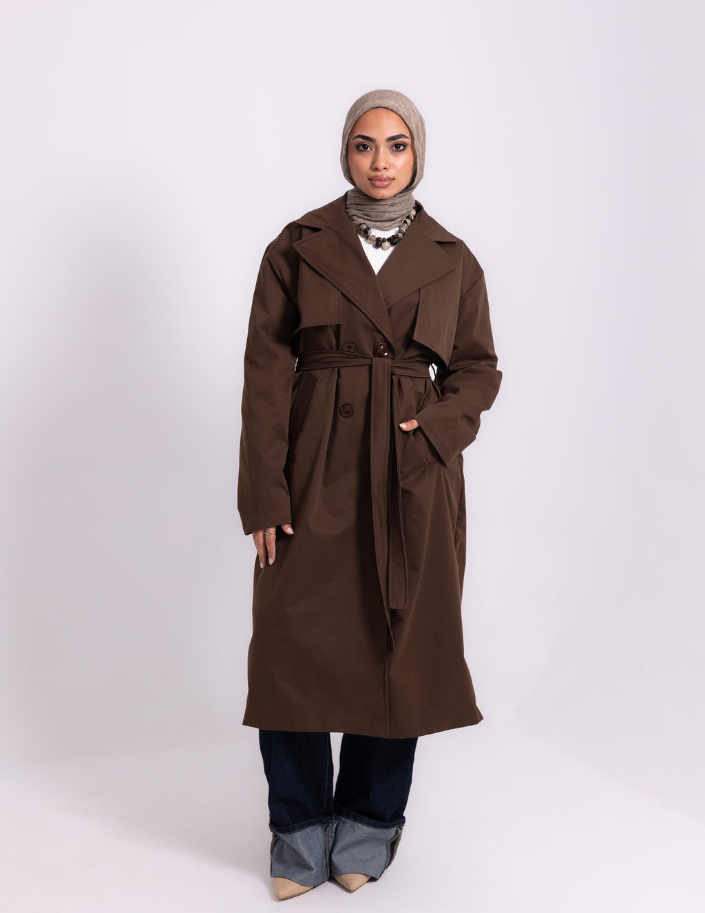 Trench Coat — Brown