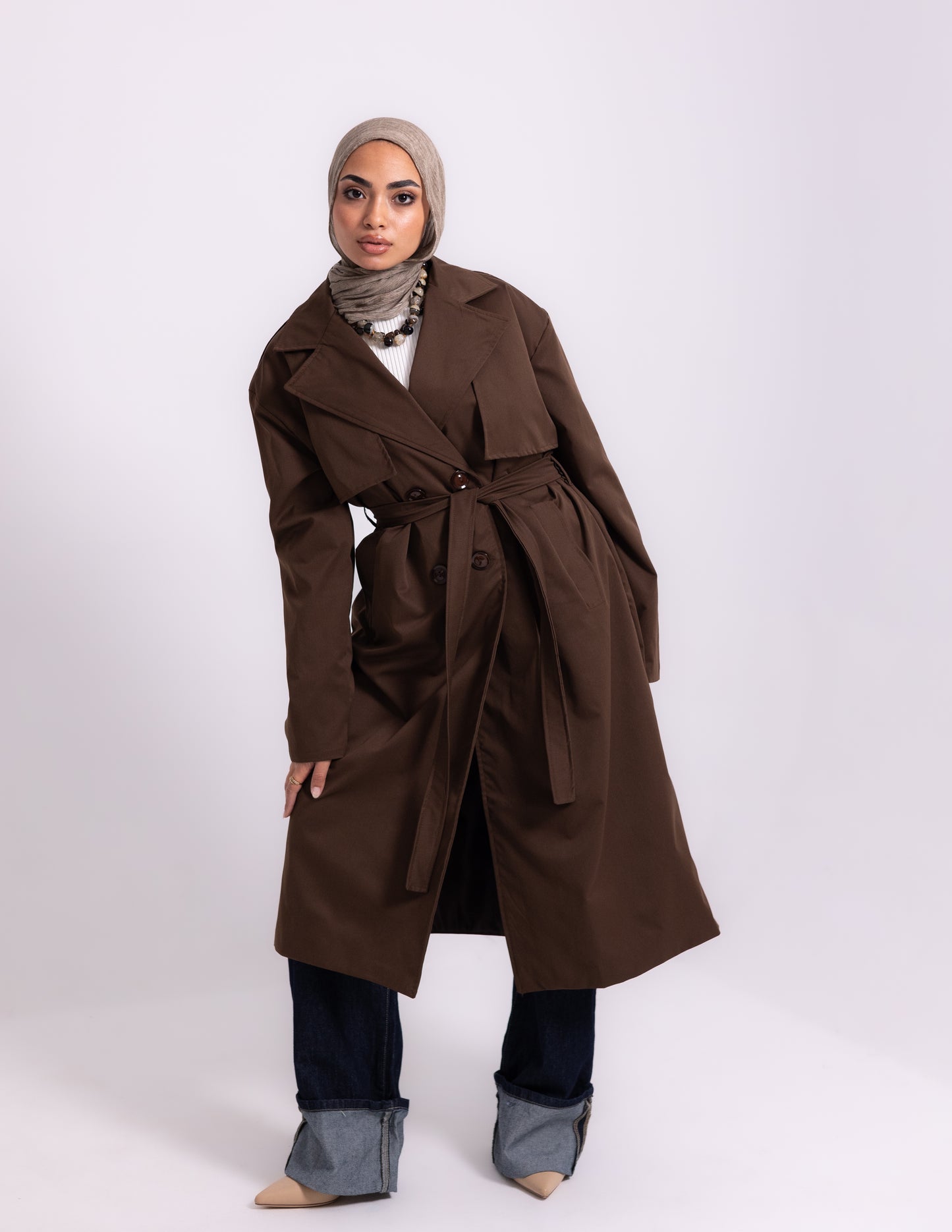 Trench Coat — Brown