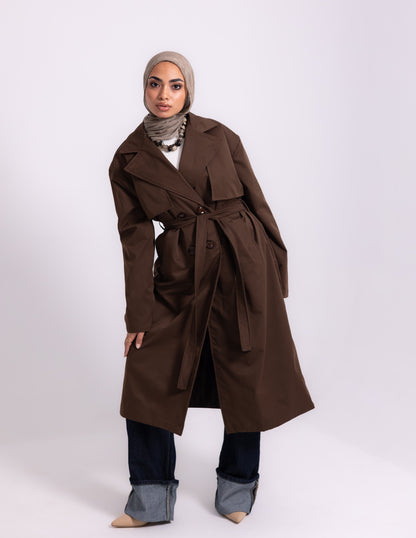 Trench Coat — Brown