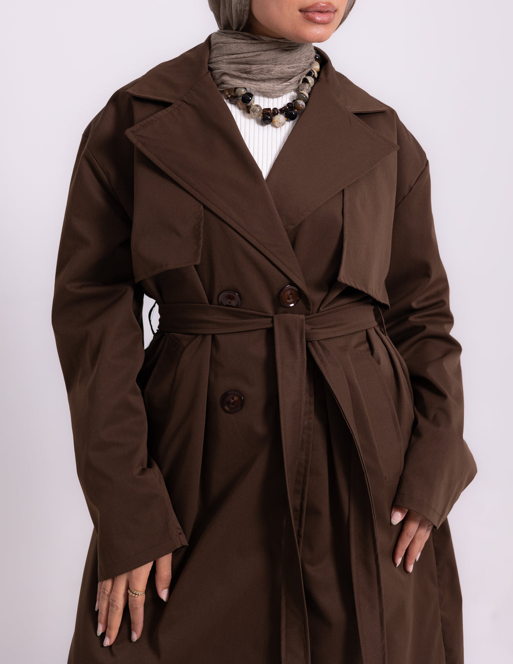 Trench Coat — Brown