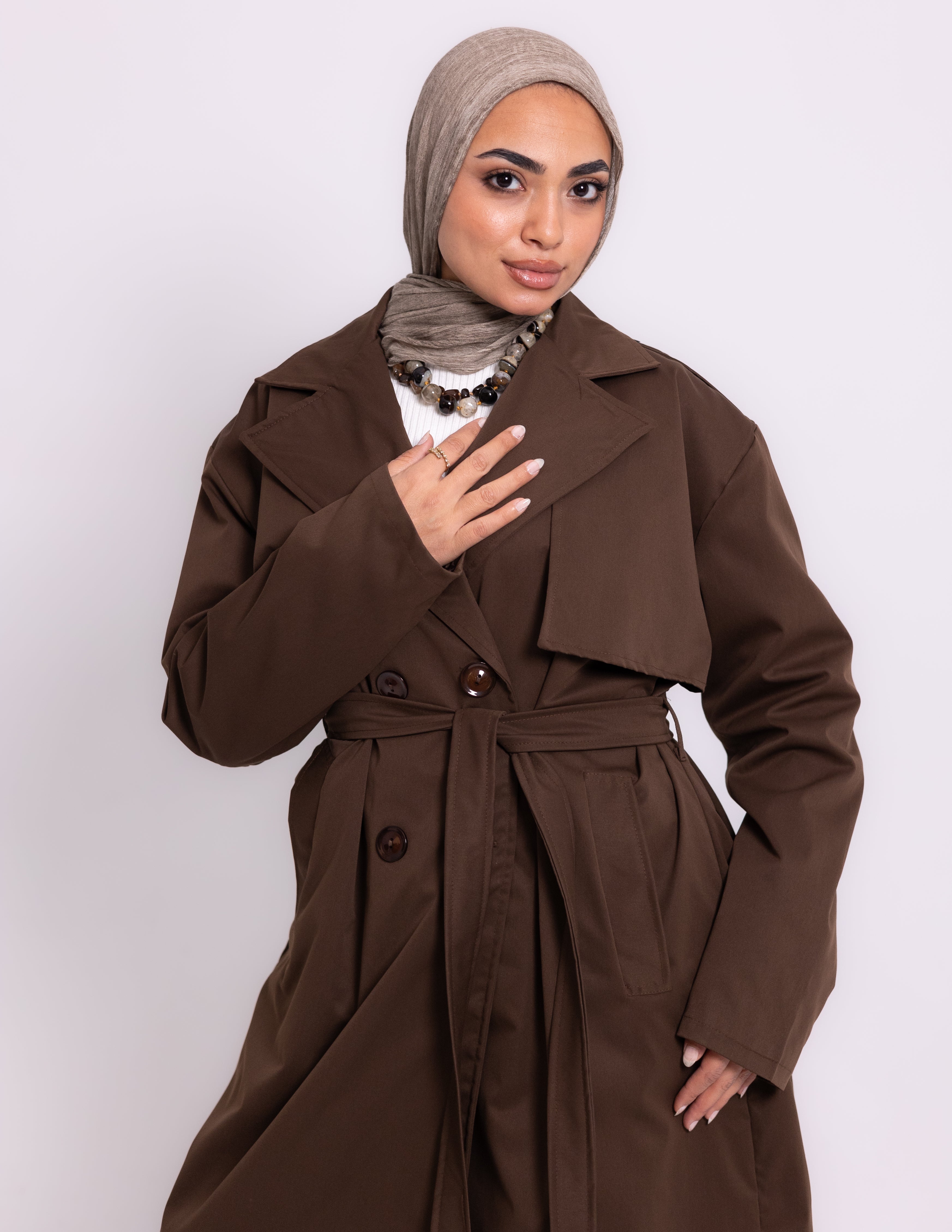 Trench Coat — Brown