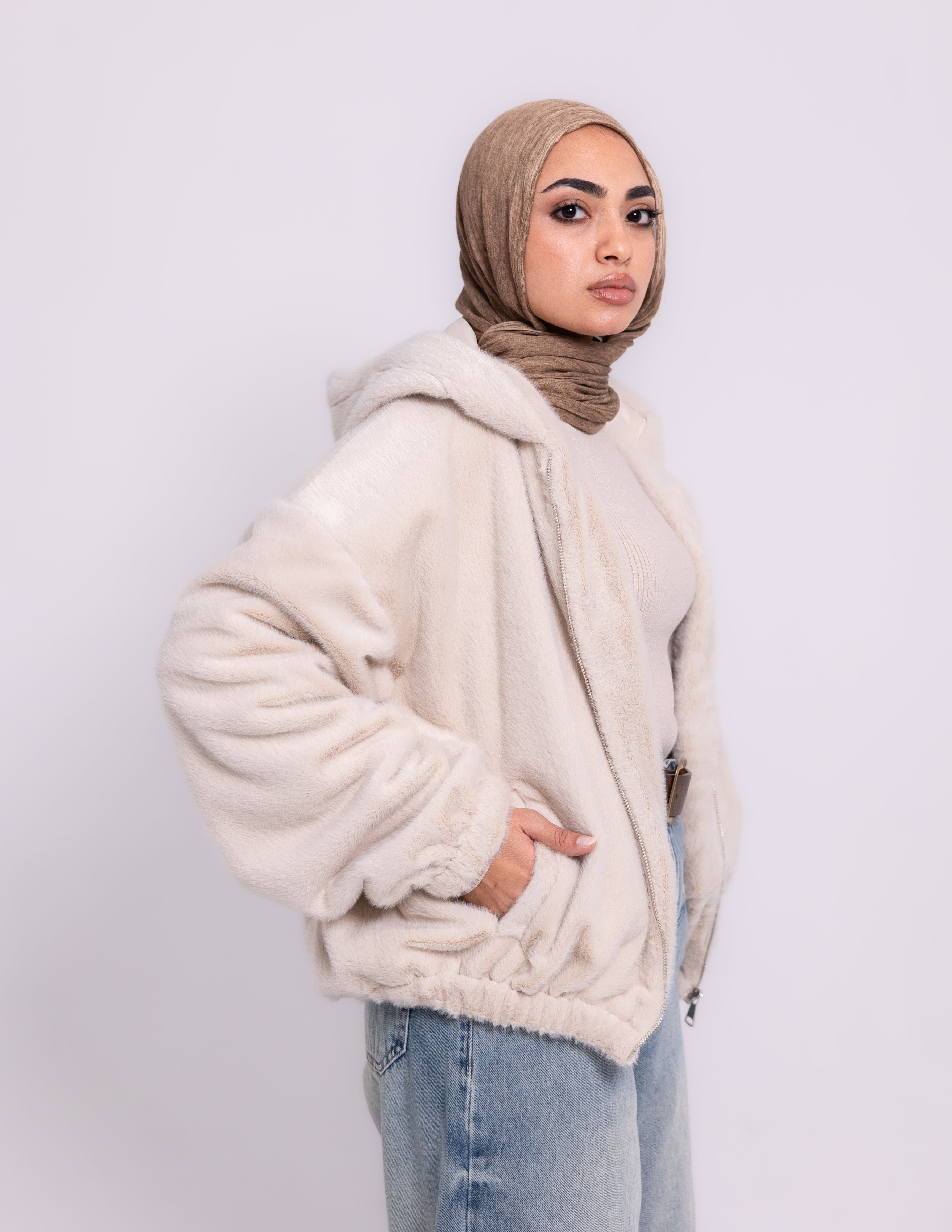 Fur Jacket — Off-White