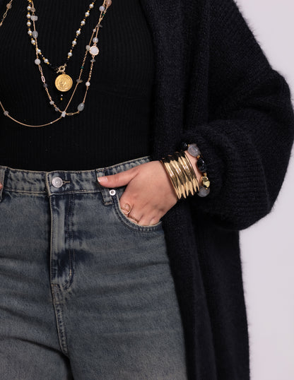 The Fluff Knyt Cardigan — Black