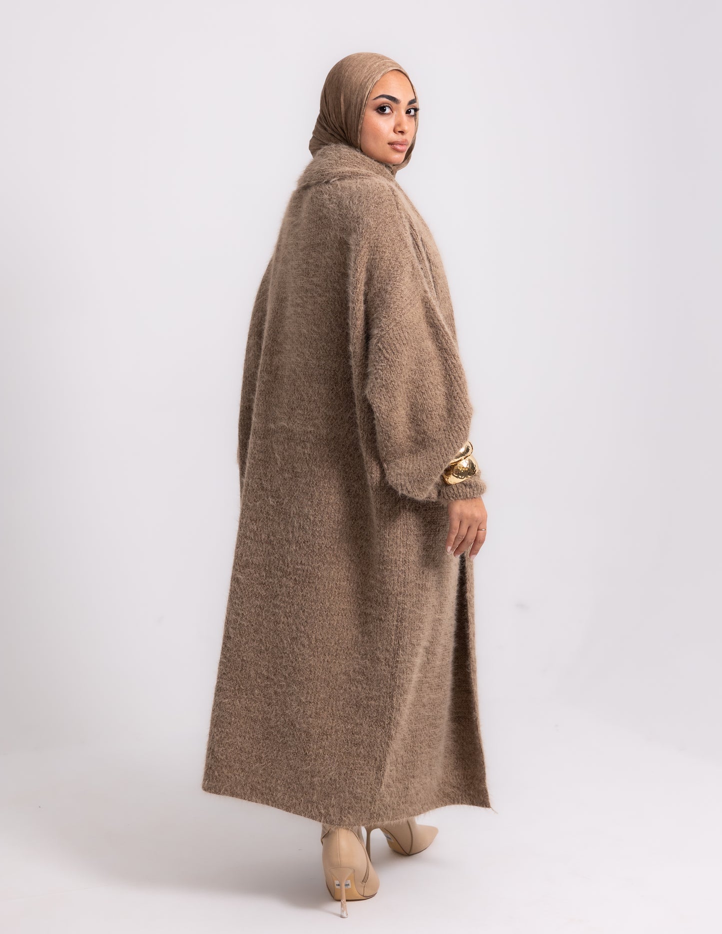 The Fluff Knyt Cardigan — Cocoa