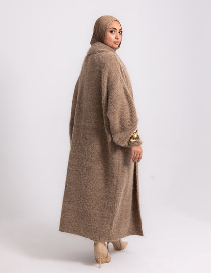 The Fluff Knyt Cardigan — Cocoa
