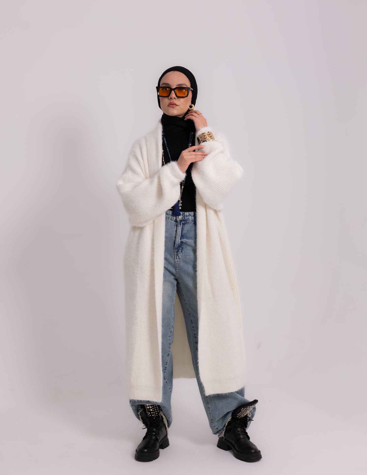 The Fluff Knyt Cardigan — Off-White