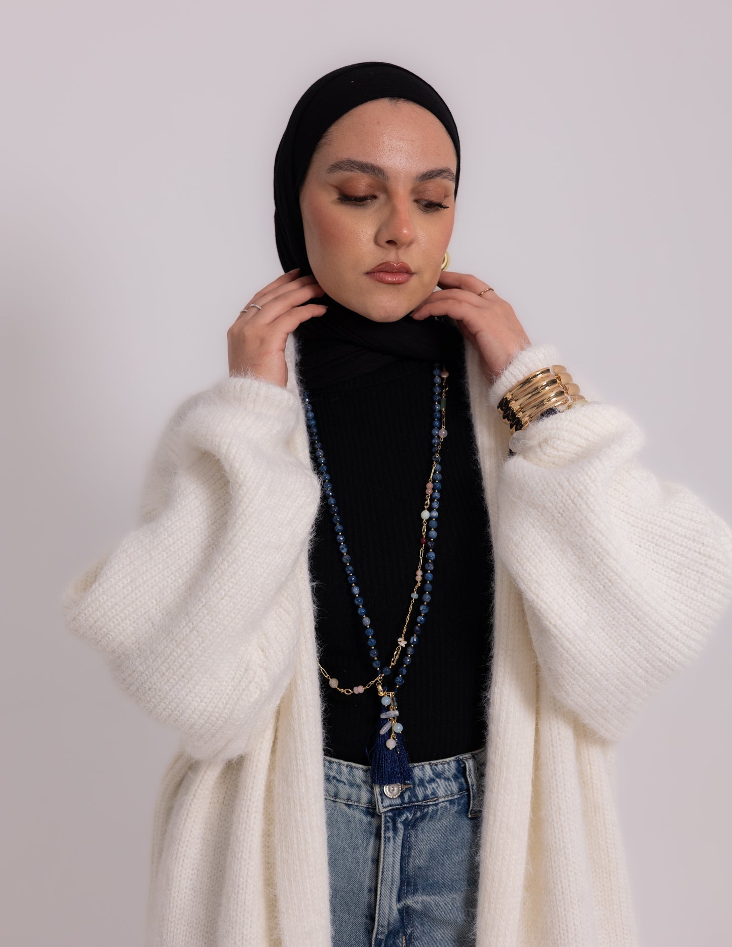 The Fluff Knyt Cardigan — Off-White