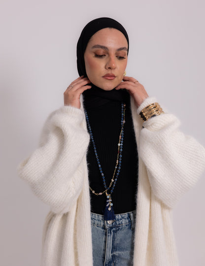 The Fluff Knyt Cardigan — Off-White
