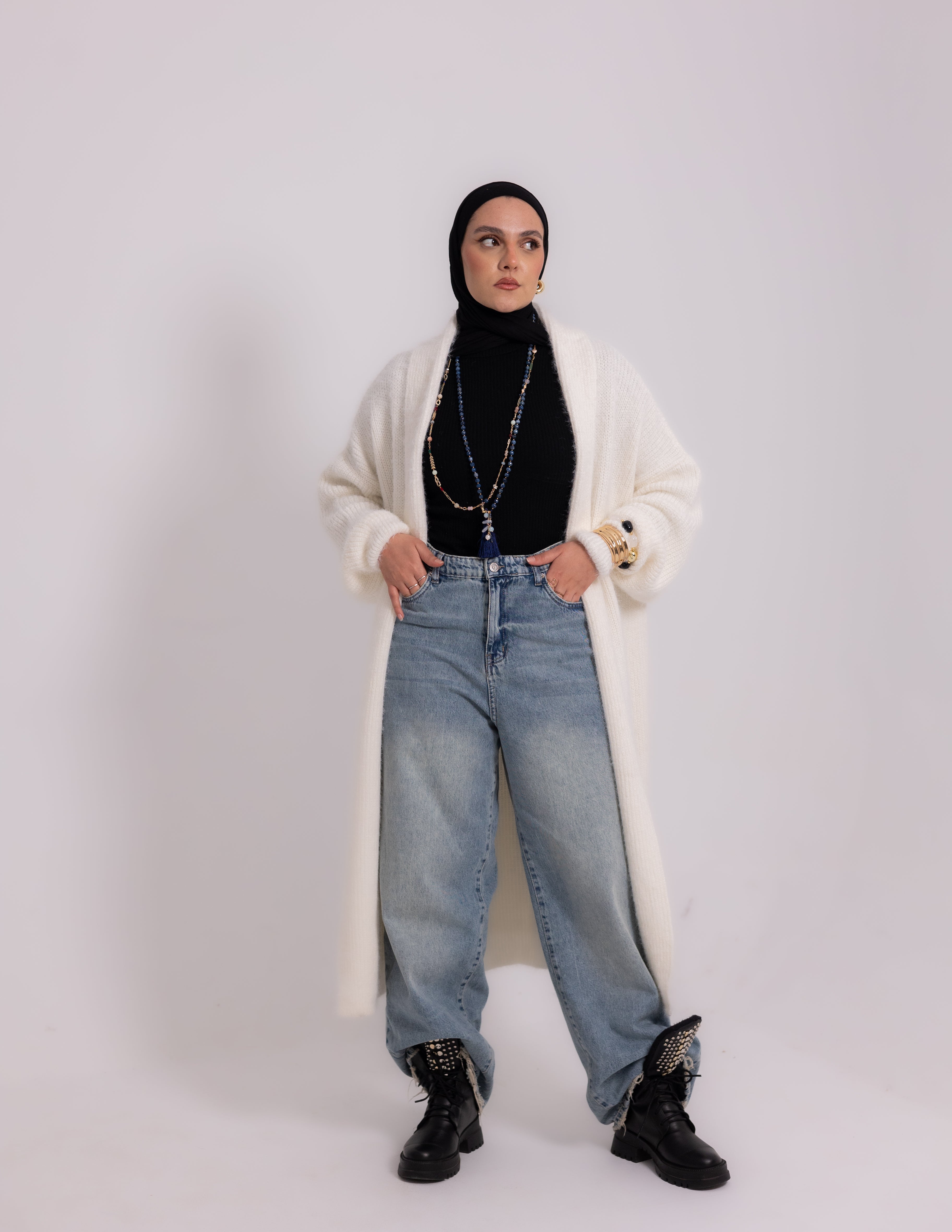 The Fluff Knyt Cardigan — Off-White