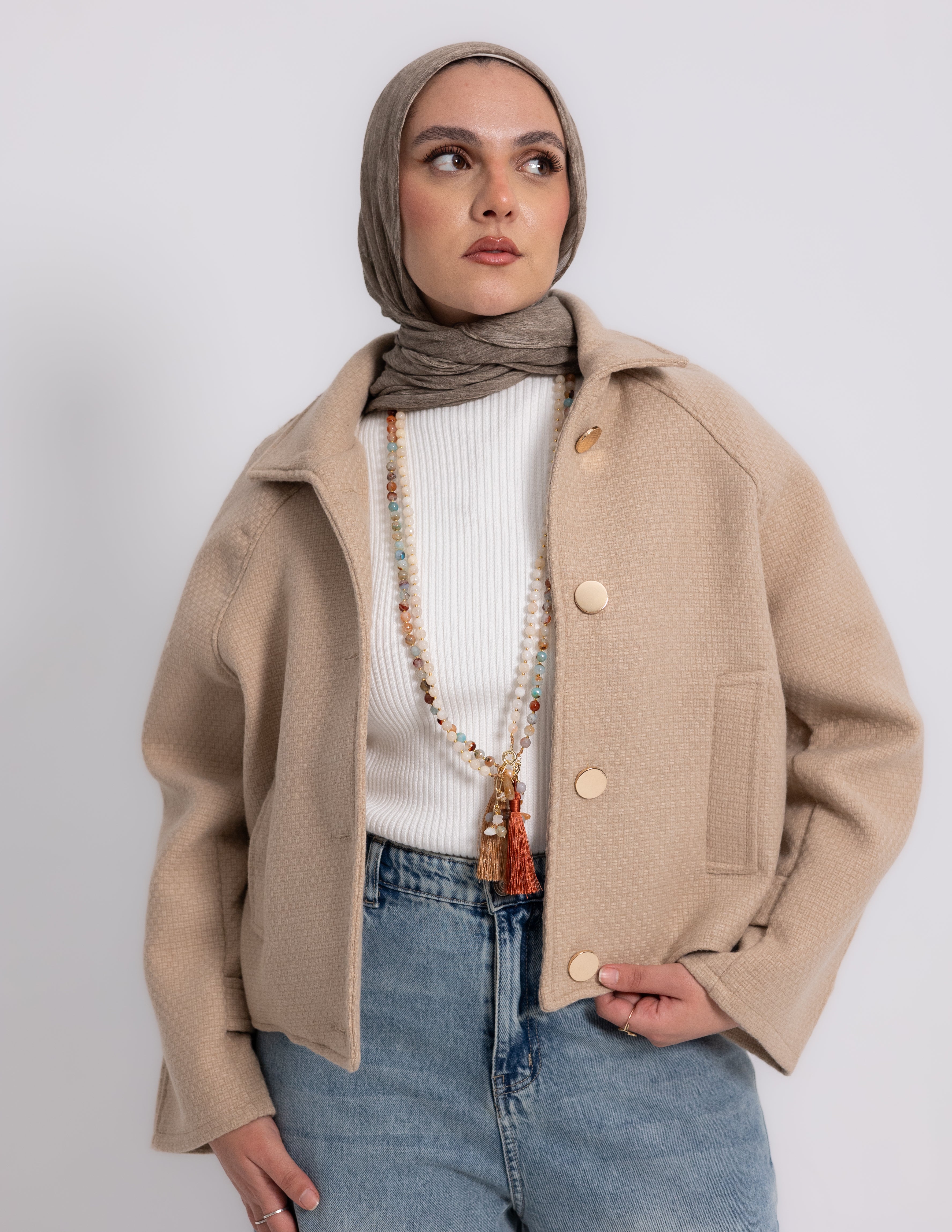 Chicette Gokh Jacket — Beige