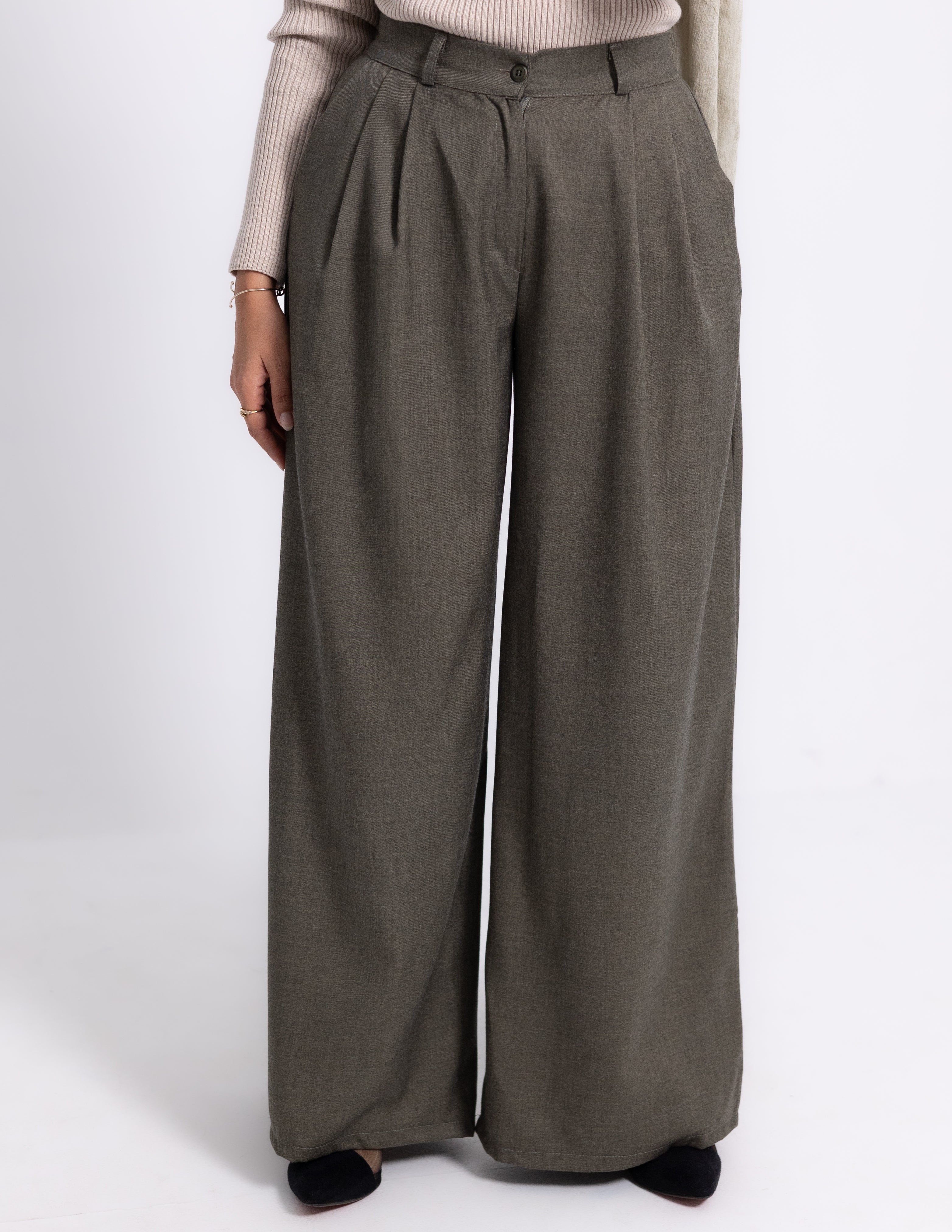 Formal Classic Pants — Olive