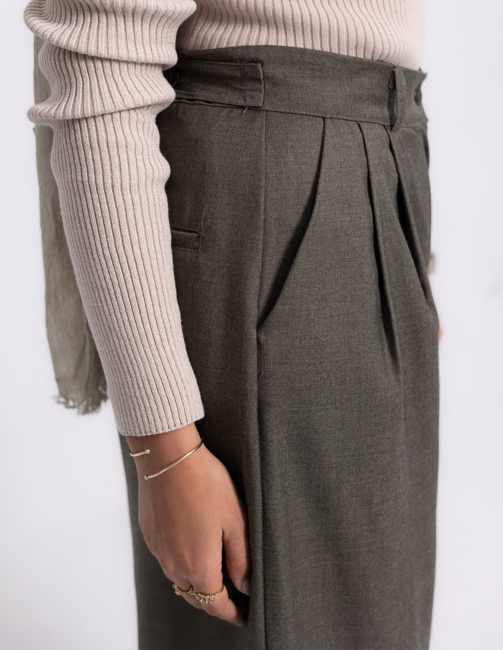 Formal Classic Pants — Olive